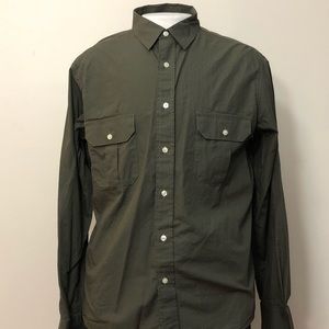 HUNTER GREEN NARRAGANSETT TRADER BUTTON UP